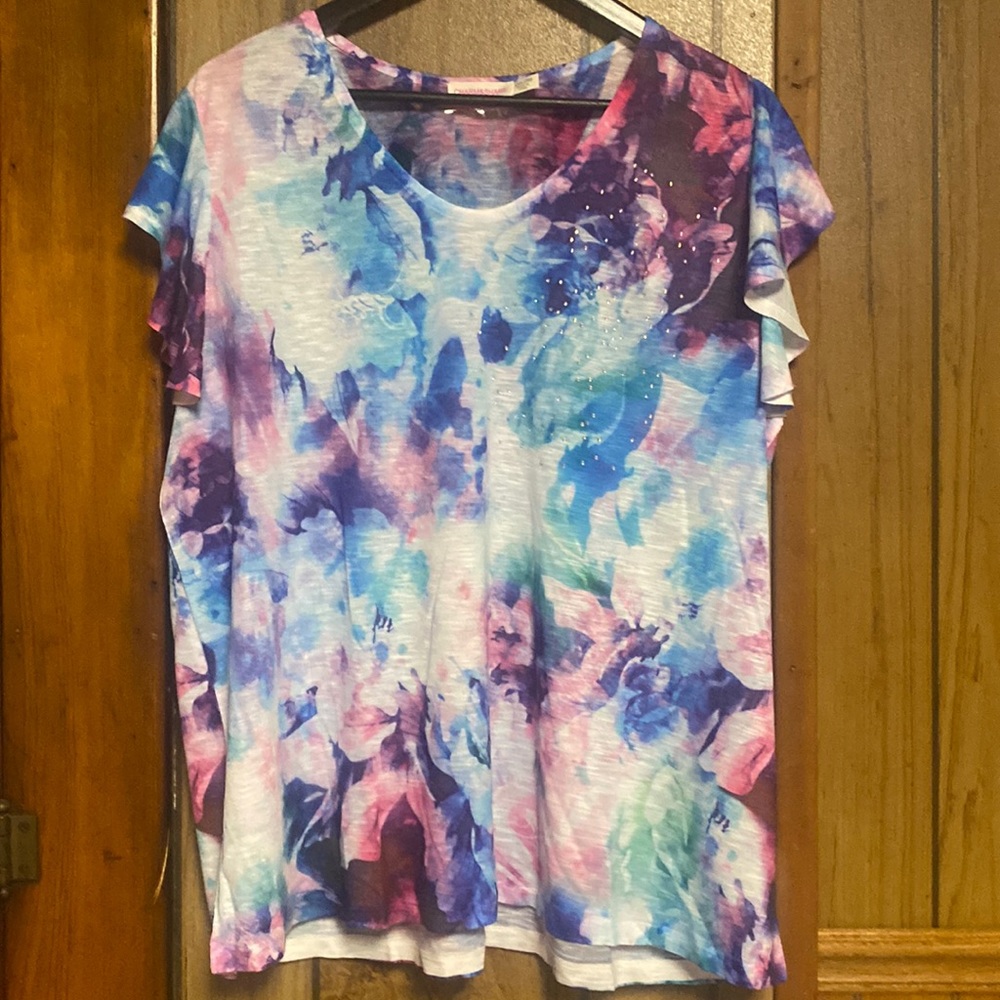 NWT tie dye top size 2x